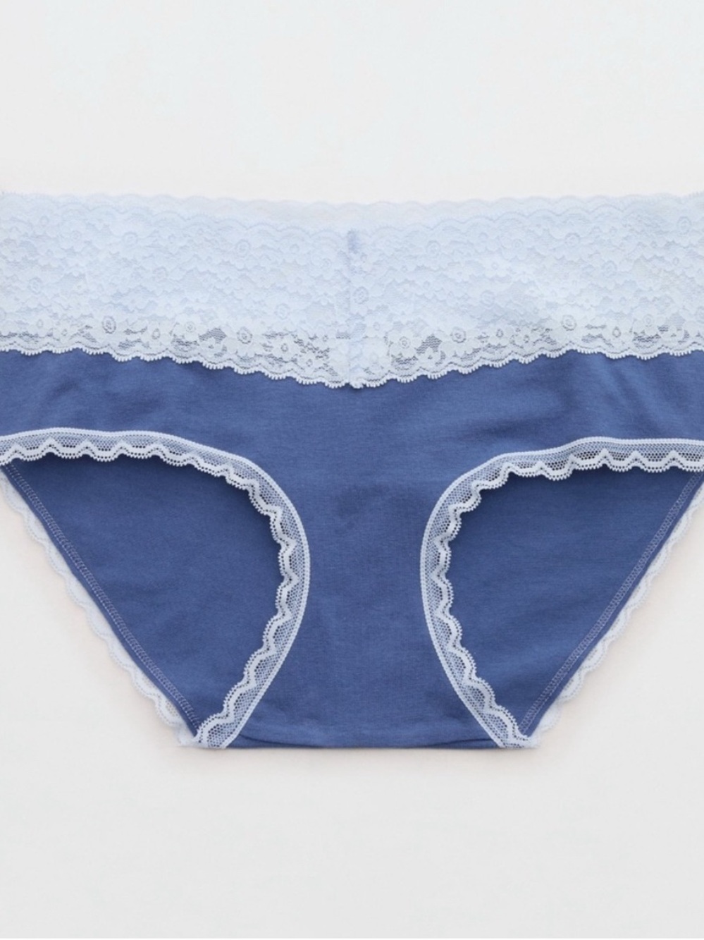 NWT Aerie Superchill Vintage Lace Cotton Boybrief Panty